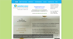 Desktop Screenshot of markhamchirorehab.com